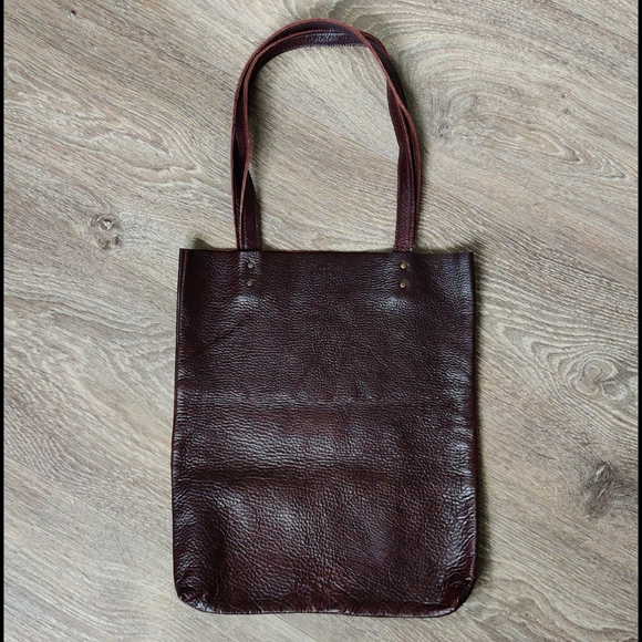Artisan Leather tote bag, reversible tote, real suede bag, leather messenger bag - Picture 11 of 16